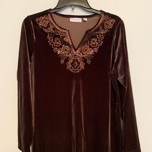 Susan Graver velour top